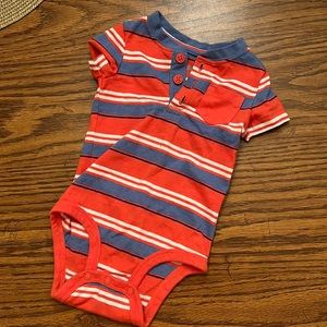 *4/$13* OshKosh striped 6m bodysuit